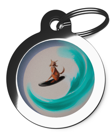 Surf's Up! Dog Name Tags by PS Pet Tags