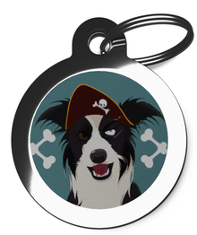 Tags for Border Collie Pirate Design