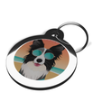 Border Collie Dog Tags Summer Lovin' Design 2