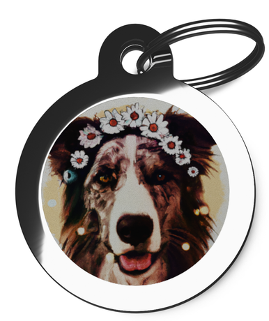 Border Collie Hippy Breed ID Tag