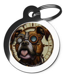 Boxer Breed Dog Tags Steampunk Design