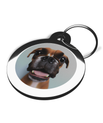 Boxer Breed Dog Tag Fisheye Design 2