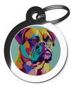 Dog Tag for Boxer Pop Art Design