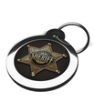 Sheriff Collar Pet Tag