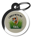 I Smile With My Tail Dog Tag for Dogs