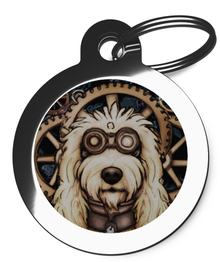 Labradoodle Breed Dog Tags Steampunk Design