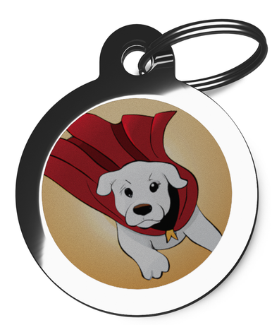 Labrador Breed Dog Tag Superdog Design