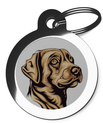 Dog ID Tags for Labrador's Art Nouveau Theme