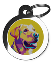 Labrador Pet Tags Pop Art Design
