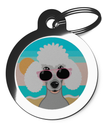 Dog Tags for Poodle's Summer Lovin' Theme