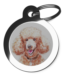 Poodle Dog Tags for Dogs Portrait Design