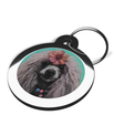 Poodle Dog Tags for Dogs Hippy Theme