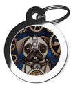 Pug Breed Dog Tags Steampunk Theme