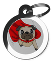 Pug Dog Tags Superdog Theme