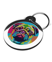 Pug Breed Dog Tags Pop Art Theme