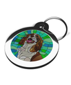 Dog Tags for Springer Spaniel's Stained Glass Design