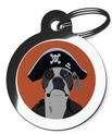 Dog Tags for Dogs Staffy Pirate Theme