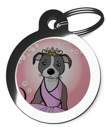 Dog Tags for Staffy Princess Design