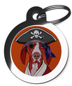 Vizsla Dog ID Tag Pirate Theme