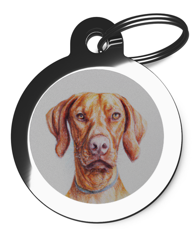 Vizsla Breed Dog Tags Portrait Design