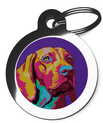 Dog ID Tags for Vizsla Pop Art Theme