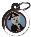 Dog ID Tags for Westie Pirate Theme