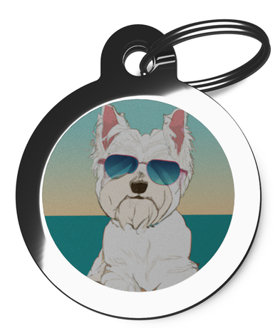 Dog Tags for Westie's Summer Lovin' Theme