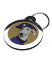 Whippet Dog Tags for Dogs Pirate Design 2