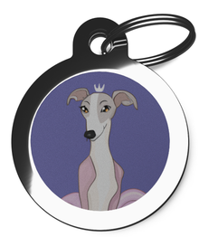 Dog Tags For Whippet's Princess Design