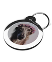 Pet Tags for Dogs Whippet Hippy Theme