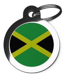Jamaican Flag Dog Tag for Dogs