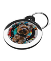 Pet Tags for Dogs Yorkie Graffiti Design