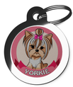 Dog Tags for Yorkie's Princess Design