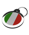 Italian Flag Pet Tag