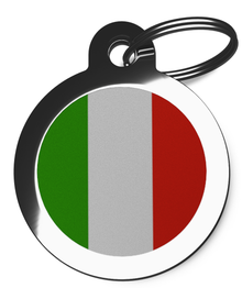 Italian Flag Pet Tag