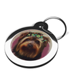 Yorkie Dog Tags for Dogs Hippy Design