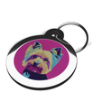 Yorkie Pet Tags for Dogs Pop Art Theme