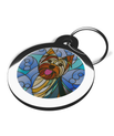 Stained Glass Dog ID Tag for Yorkie's