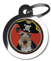 Dog Tags for Dogs Airedale Terrier Pirate Theme