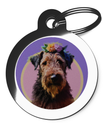 Airedale Terrier Dog Tags for Dogs Hippy Design