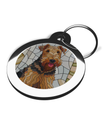 Stained Glass Dog ID Tag for Airedale Terrier's 2