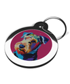 Airedale Terrier Pet Tags for Dogs Pop Art Theme 2