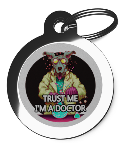 Doctor Doggie Name Tag - Trust Me I'm a Doctor 2
