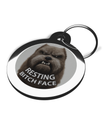 Resting Bitch Face Funny Pet ID Tag