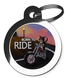 Born to Ride Dog Tag for Dogs