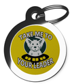 Take Me To Your Leader Alien Dog ID Tag