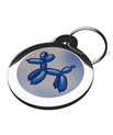 Blue Balloon Dog Identity Tag