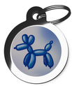Blue Balloon Dog Identity Tag