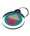 Polka Dot Cupcake Pet Tag for Dogs and Cats