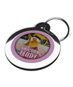 Pink Unicorn Teddy ID Tag for Dogs